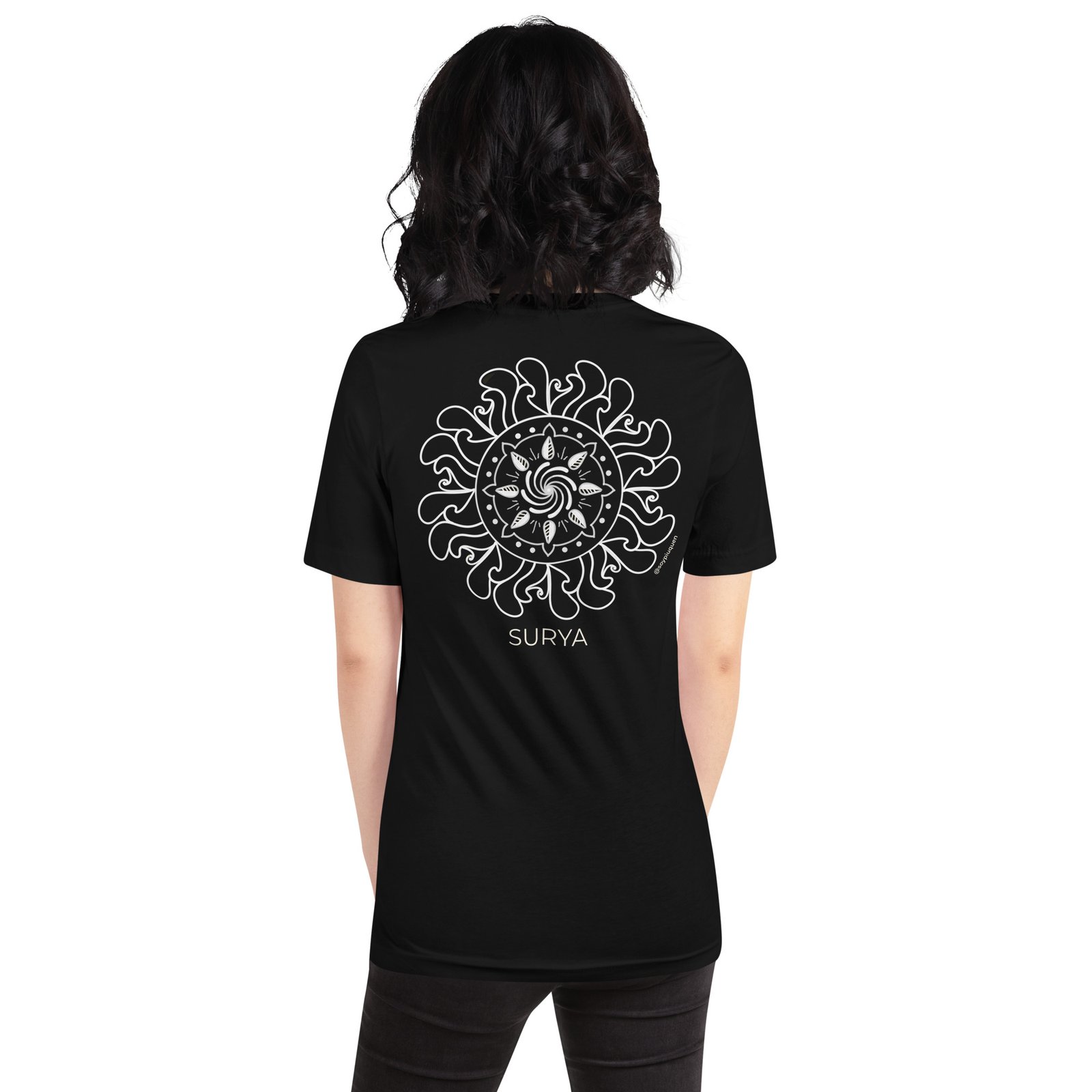 Surya - Camiseta con Mandala Blanco - Imagen 2