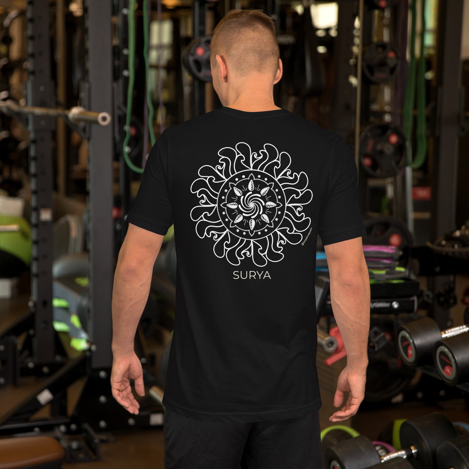 Surya - Camiseta con Mandala Blanco - Imagen 3