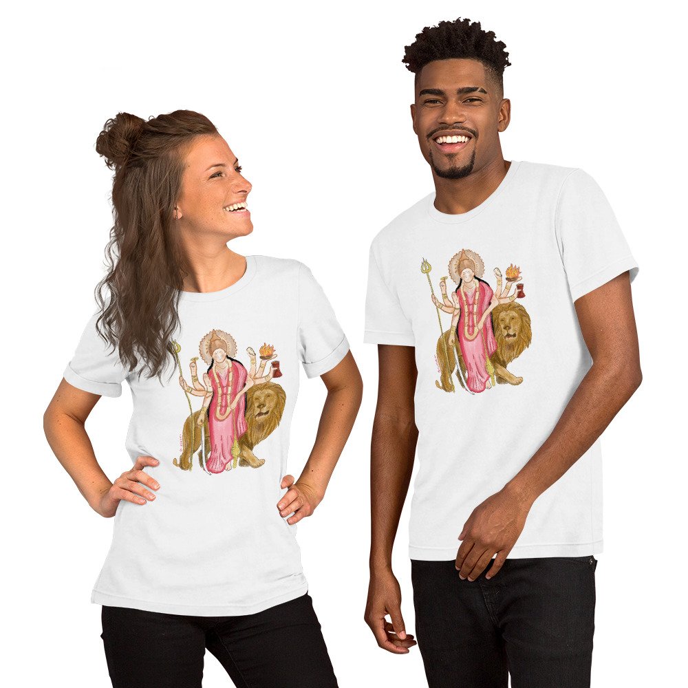 Durga Devi - Camiseta de manga corta unisex - Imagen 2